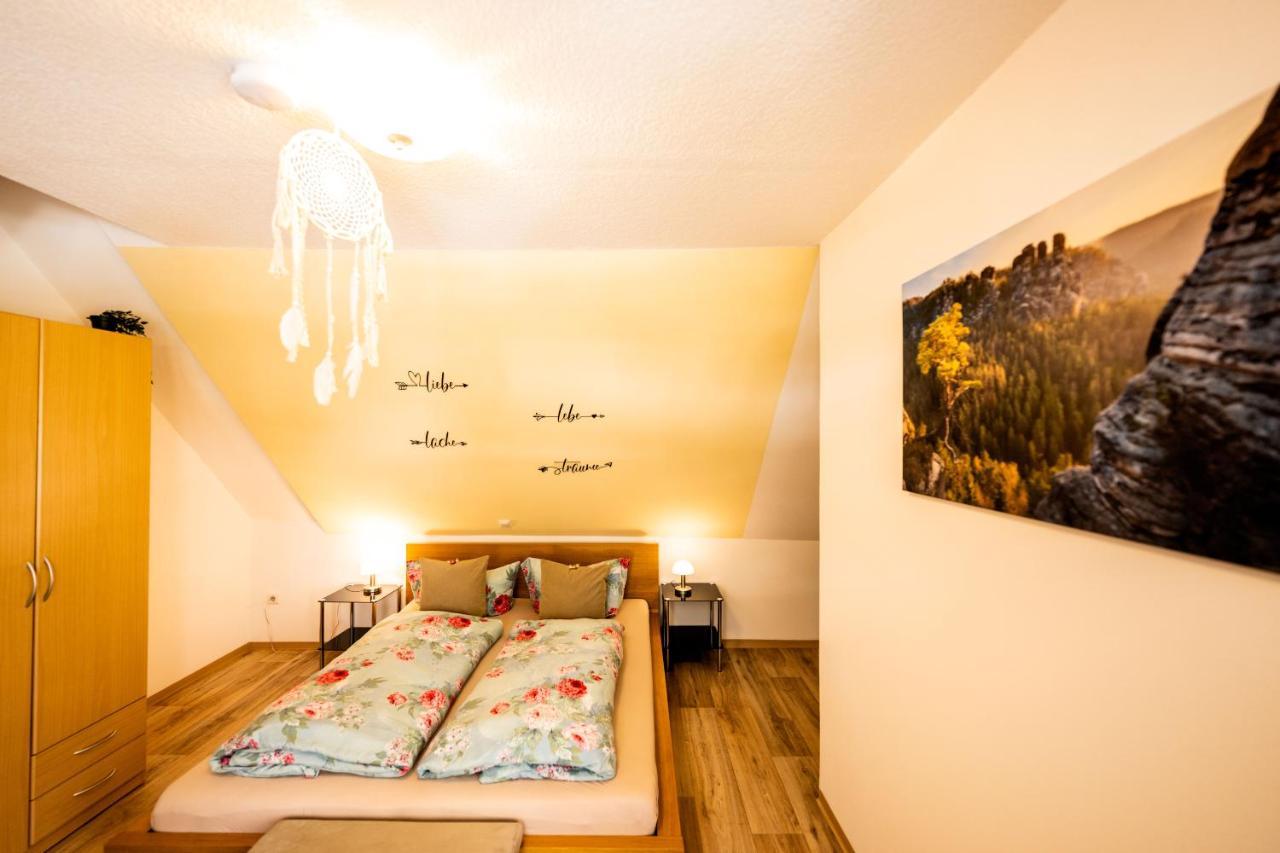 Waldblickwohnung Mit Schoener Terrasse Und Kamin Sebnitz Εξωτερικό φωτογραφία