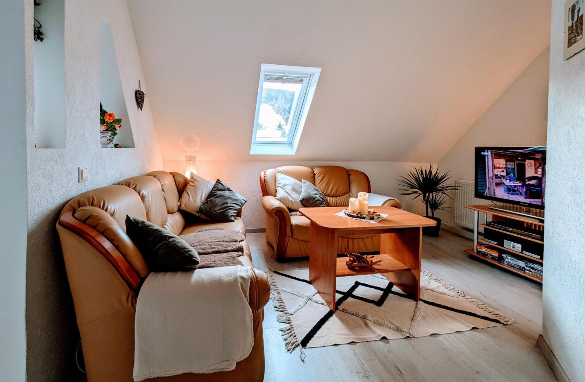 Waldblickwohnung Mit Schoener Terrasse Und Kamin Sebnitz Εξωτερικό φωτογραφία